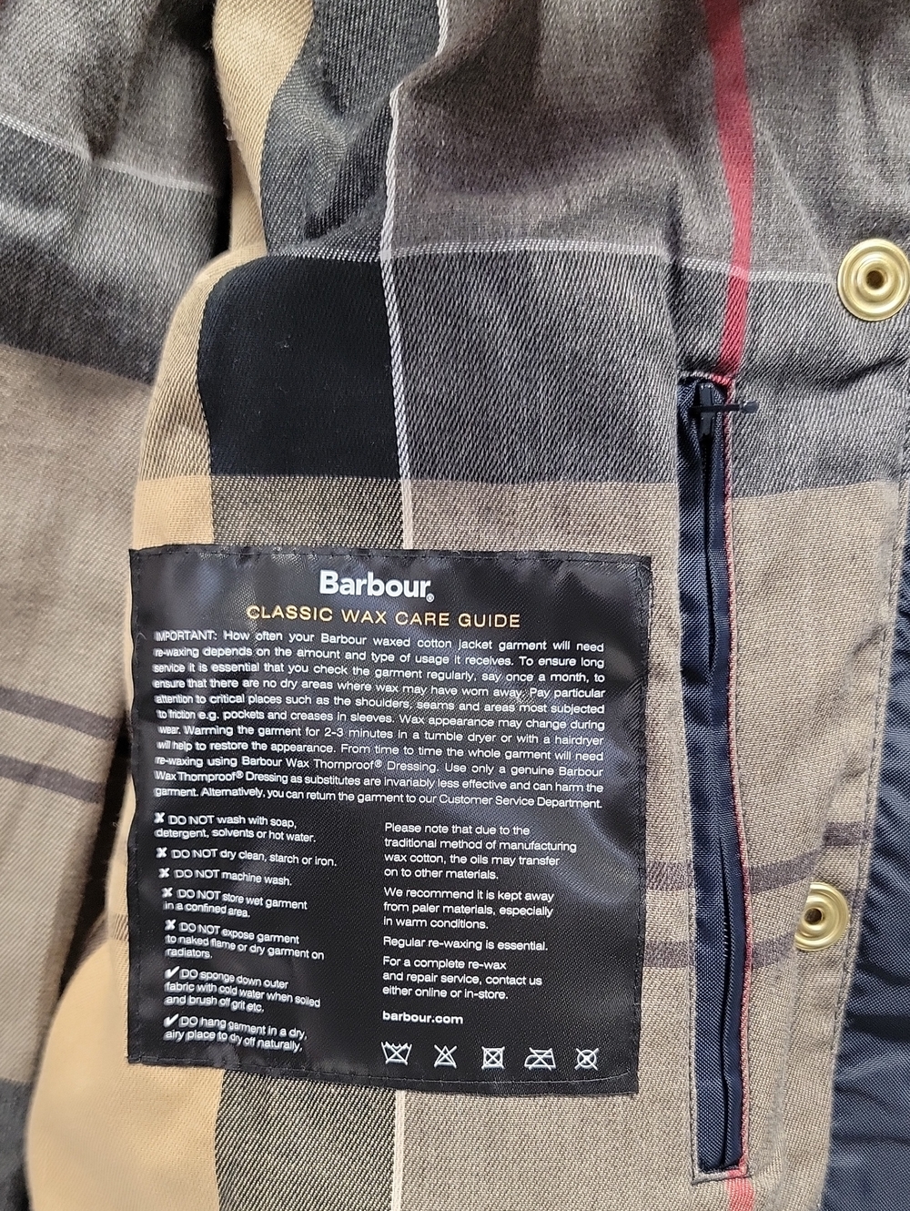 Barbour NWOT Ryedale Waxed Cotton Women's Jacket Sz 8 Deep NAVY - Picture 14 of 16
